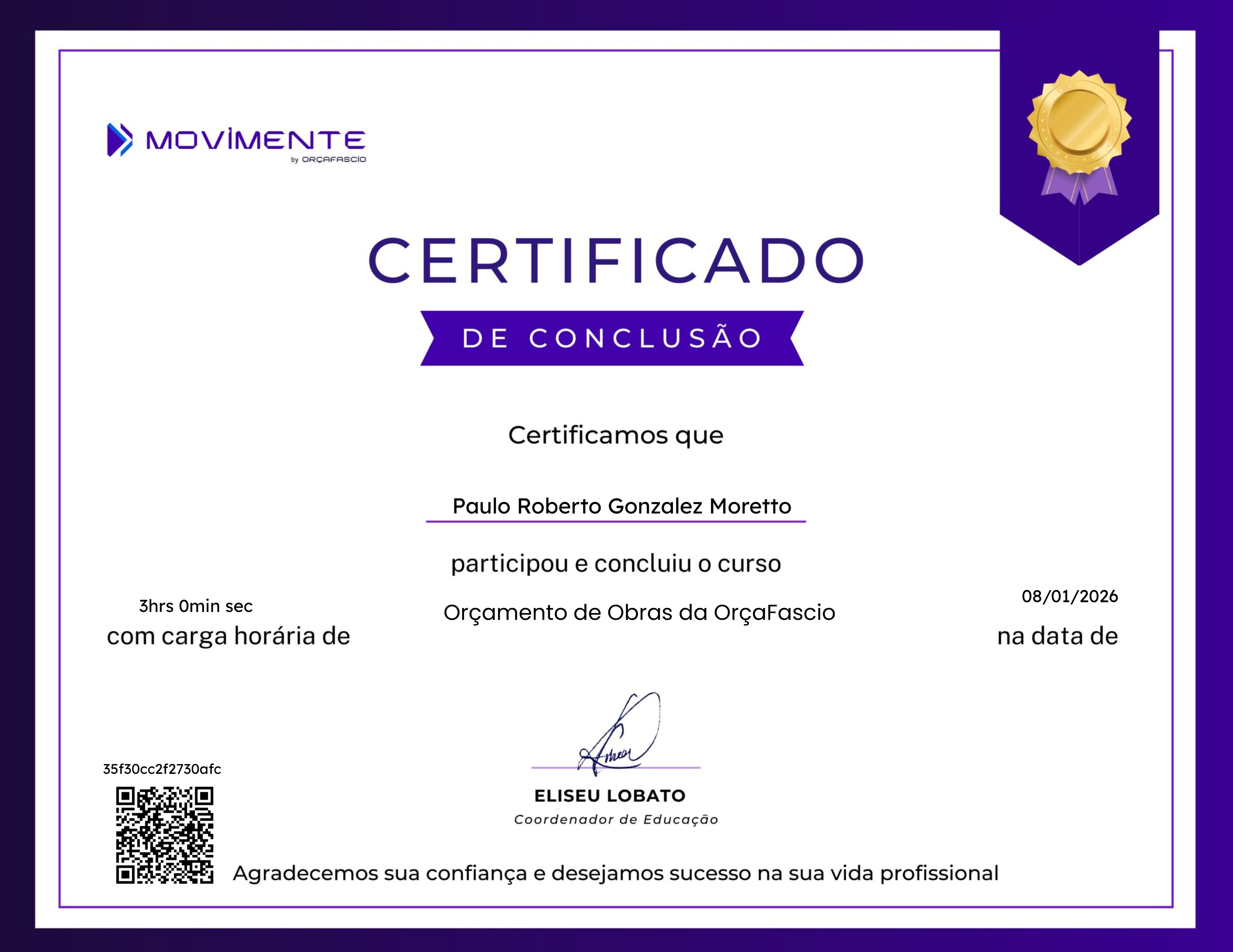 Orçamento de Obras da OrçaFascio